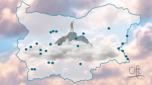 Map of outdoor experiences in Bulgaria (with routes)