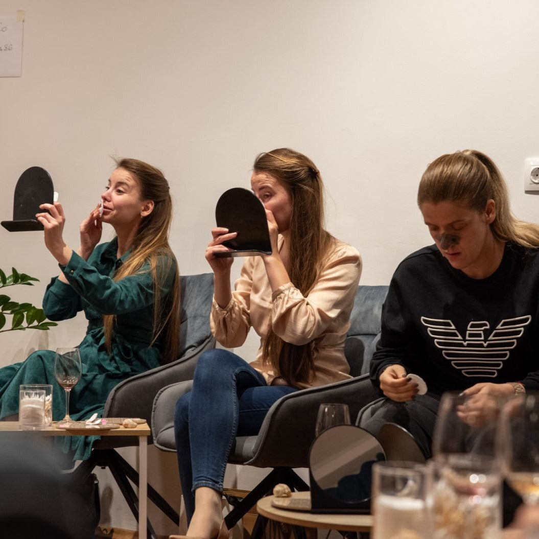 Wine and make-up retreat with Nori