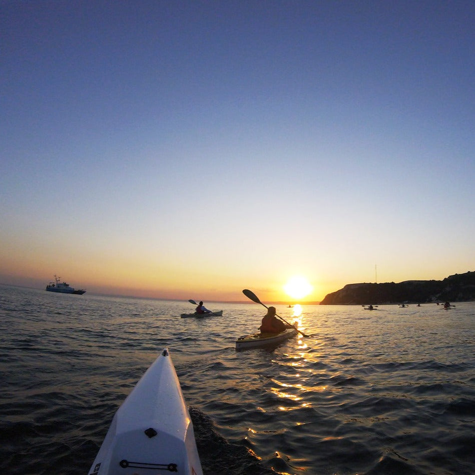 Sunset kayak tour on the Northern Black Sea coast. 3-hour sea adventure