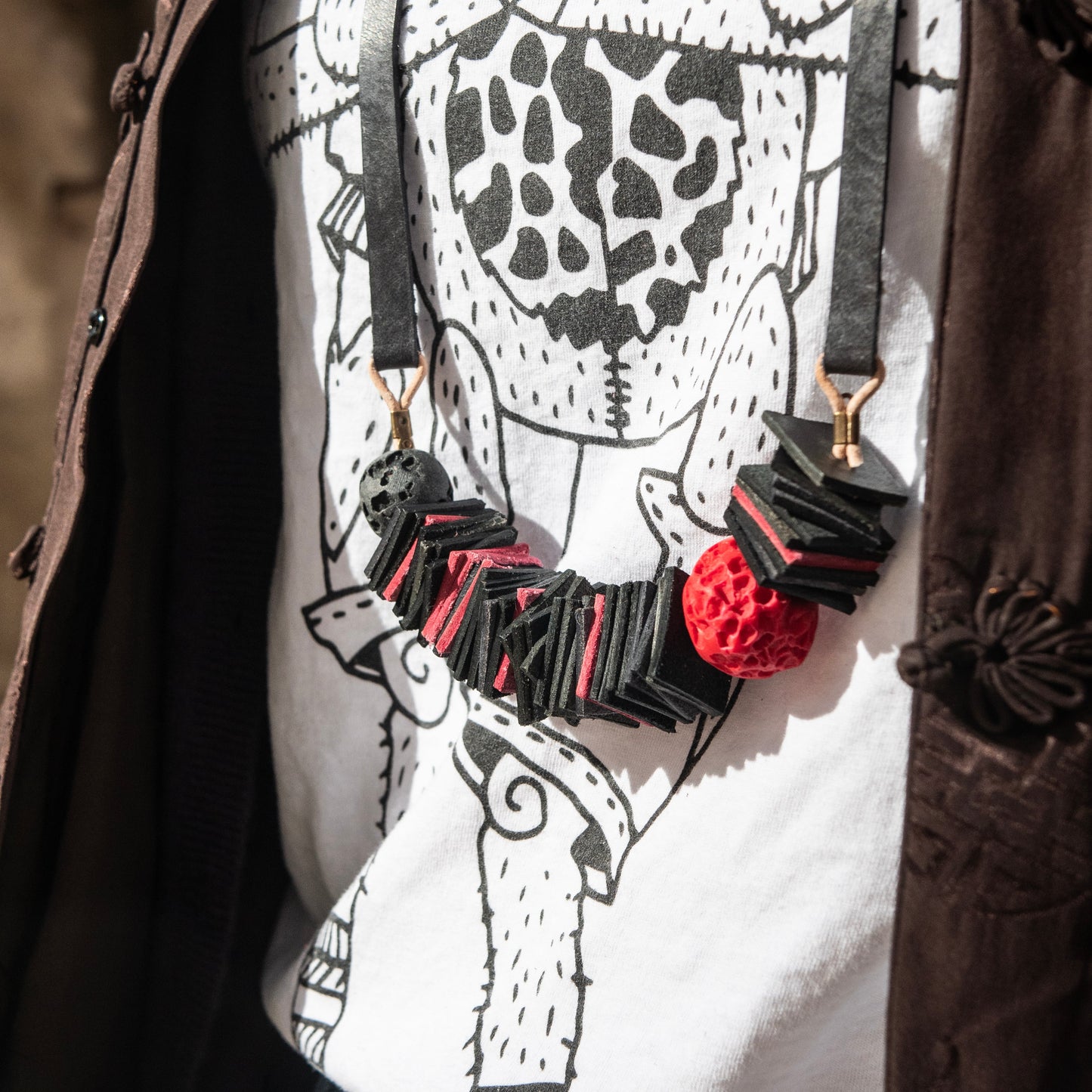 Trendy Leather Necklace