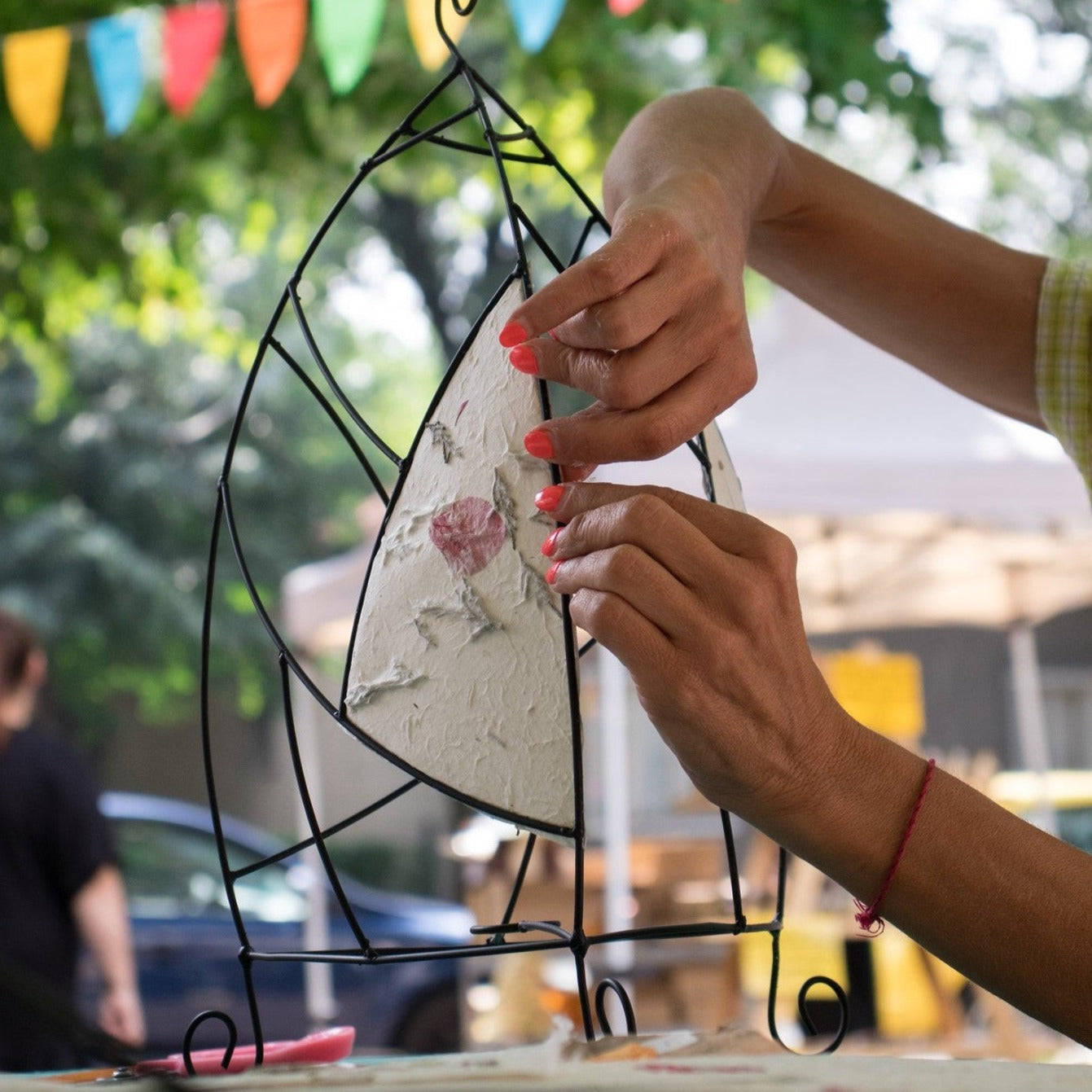 Craft a ray of light. Create a lamp of your own design.