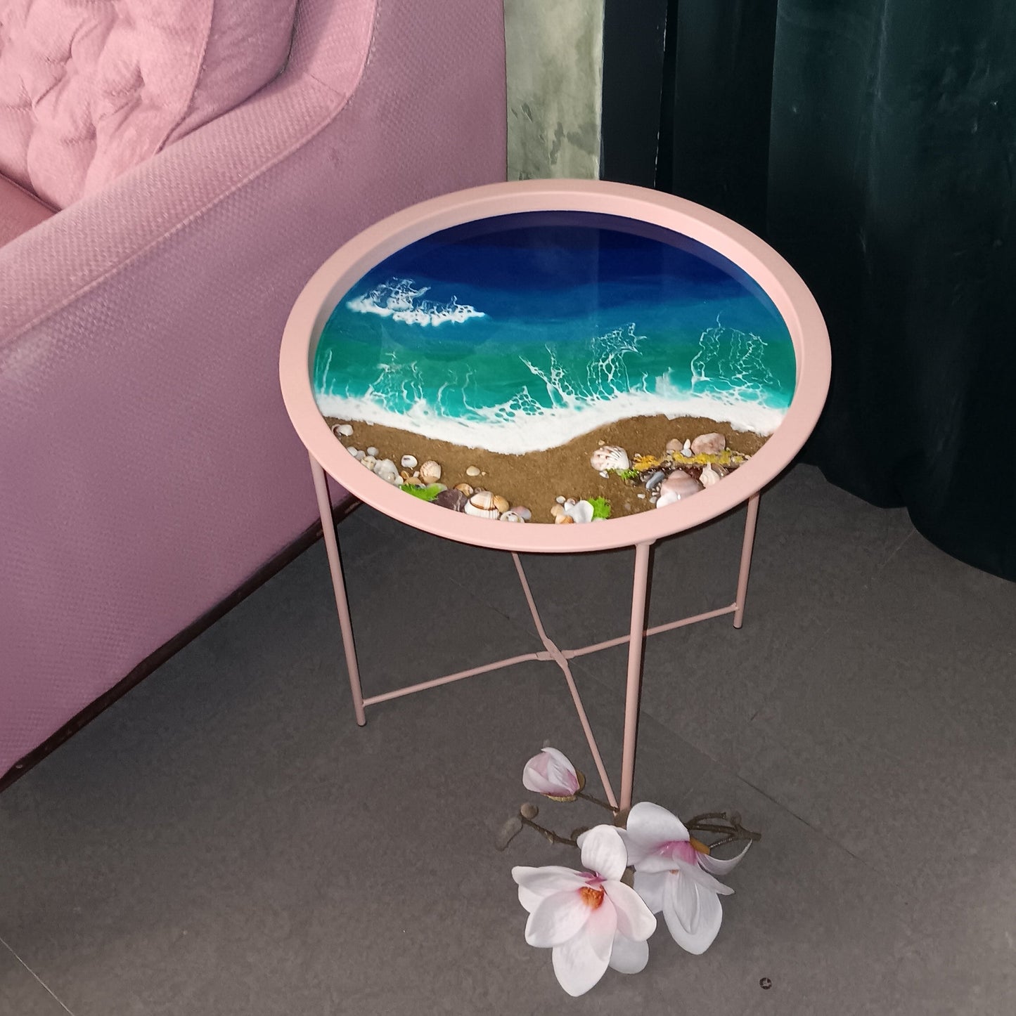 Table decoration workshop with epoxy resin
