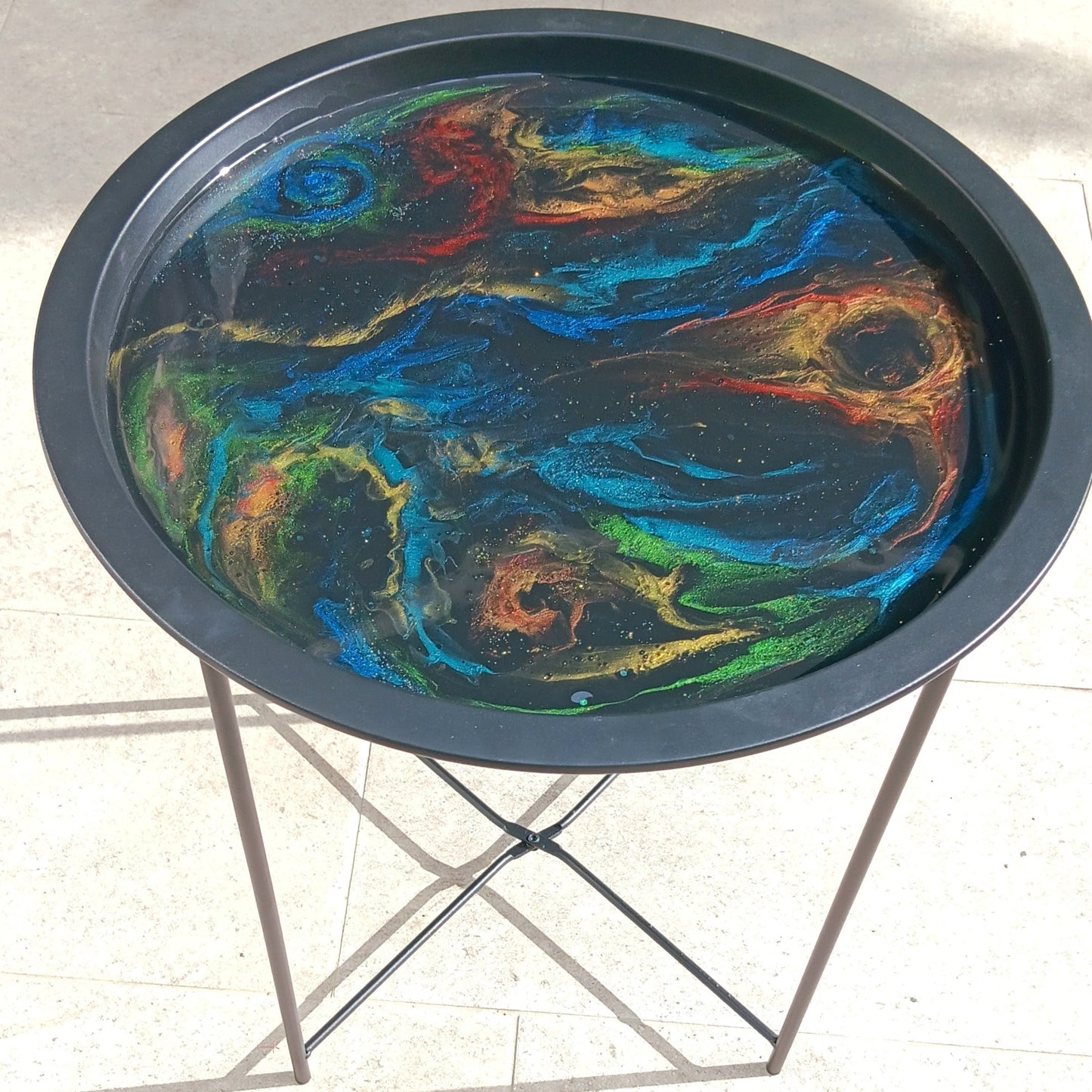 Table decoration workshop with epoxy resin