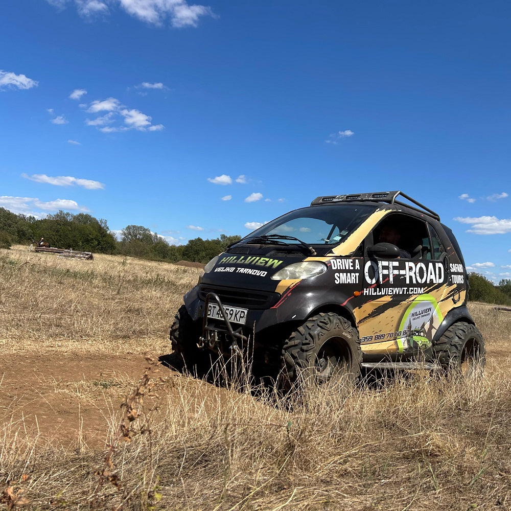 Off-road driving of an exclusive SMART for two! Veliko Tarnovo and Arbanassi