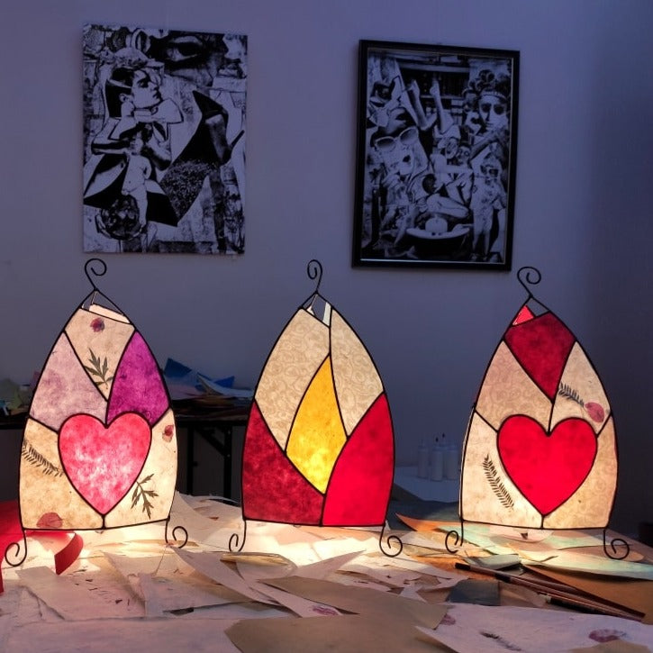 Craft a ray of light. Create a lamp of your own design.