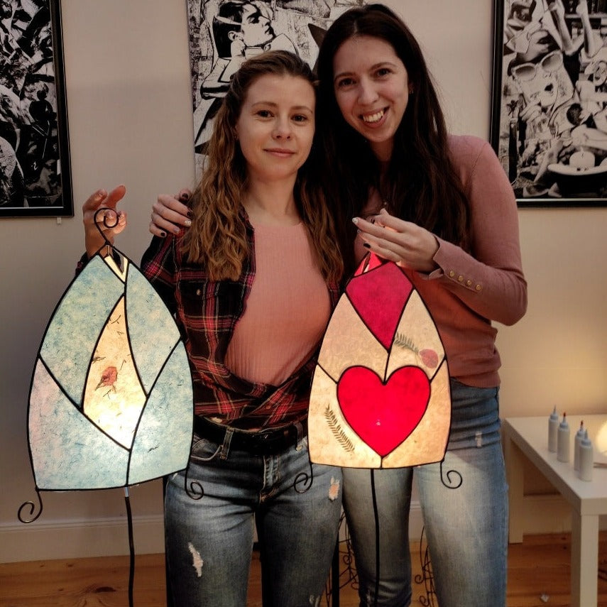 Craft a ray of light. Create a lamp of your own design.