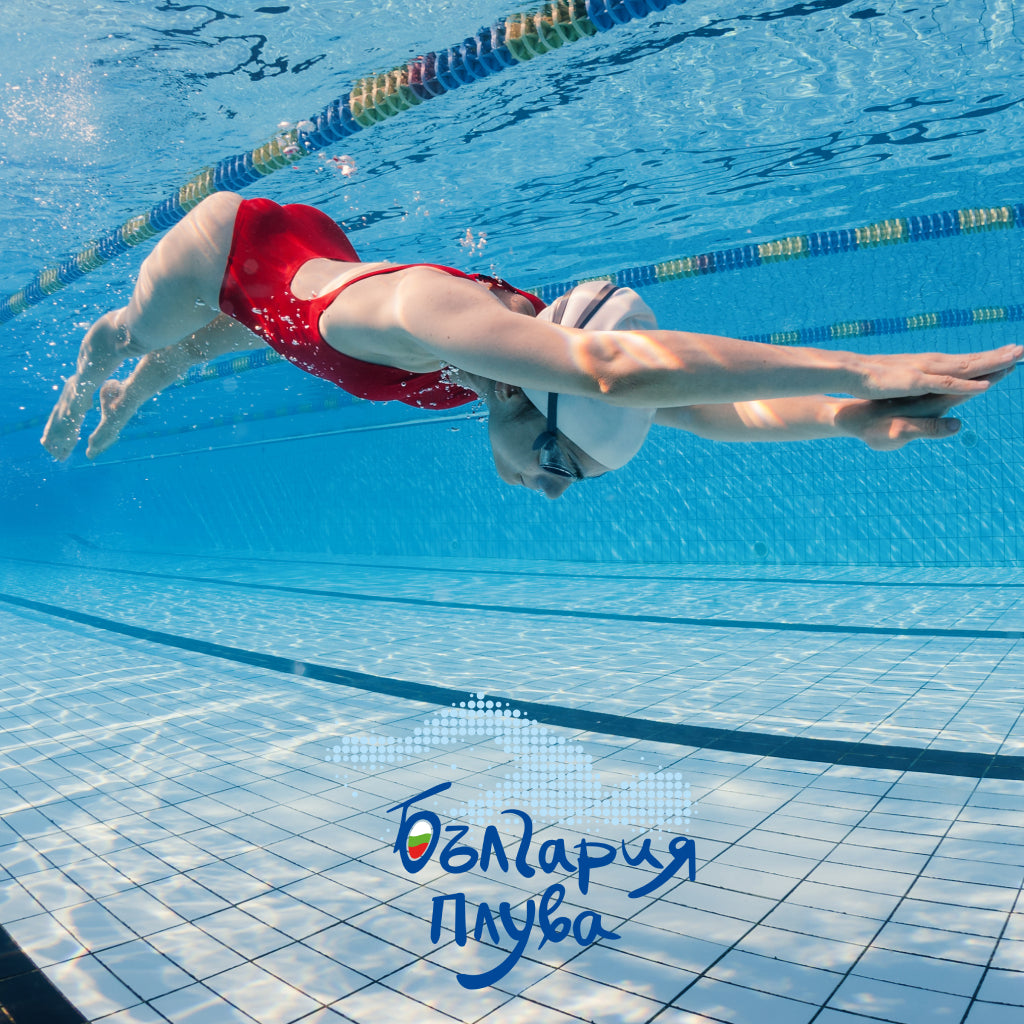 Swimming lesson. Get fit and healthy