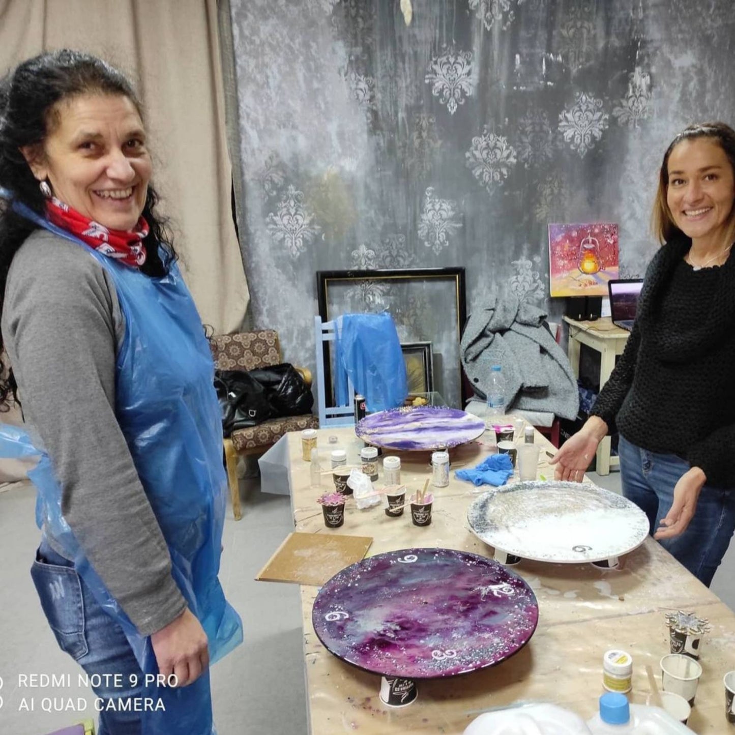 Epoxy resin wall clock workshop