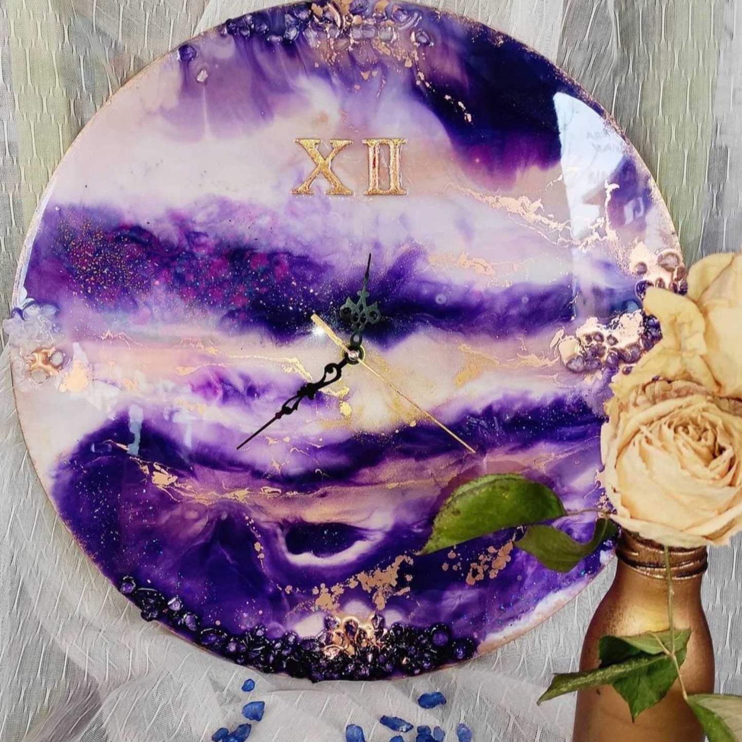 Epoxy resin wall clock workshop