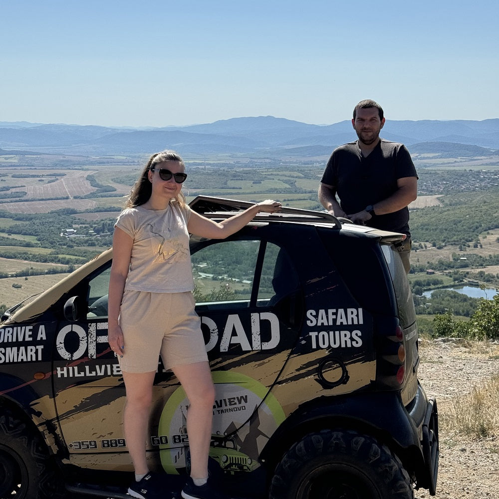 Off-road driving of an exclusive SMART for two! Veliko Tarnovo and Arbanassi