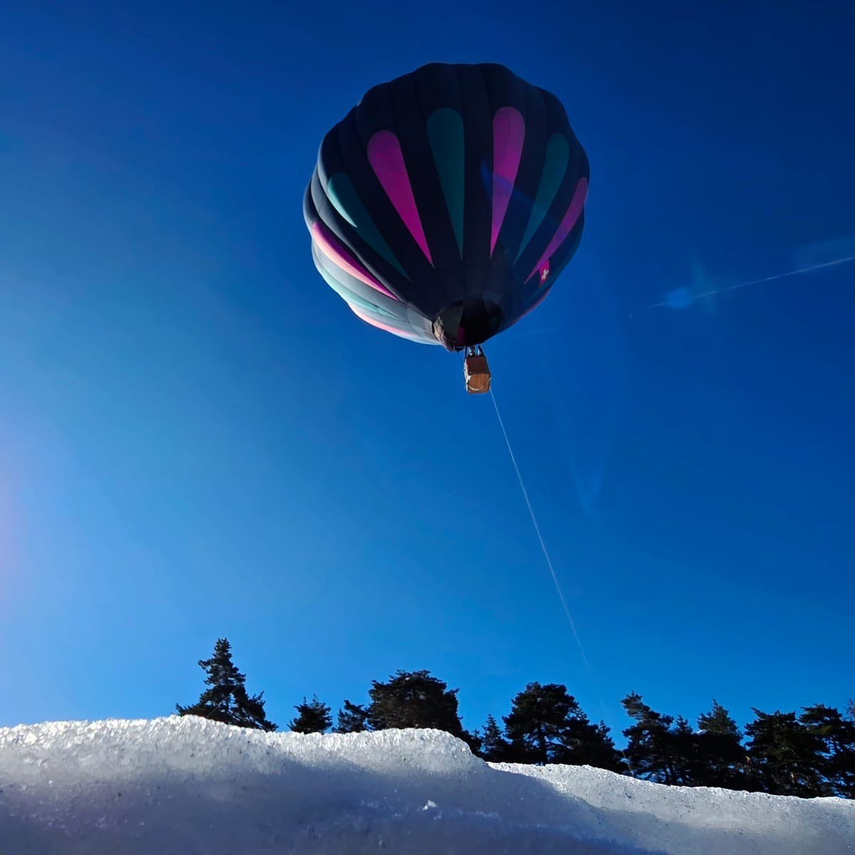 Panoramic balloon ascent in Borovets