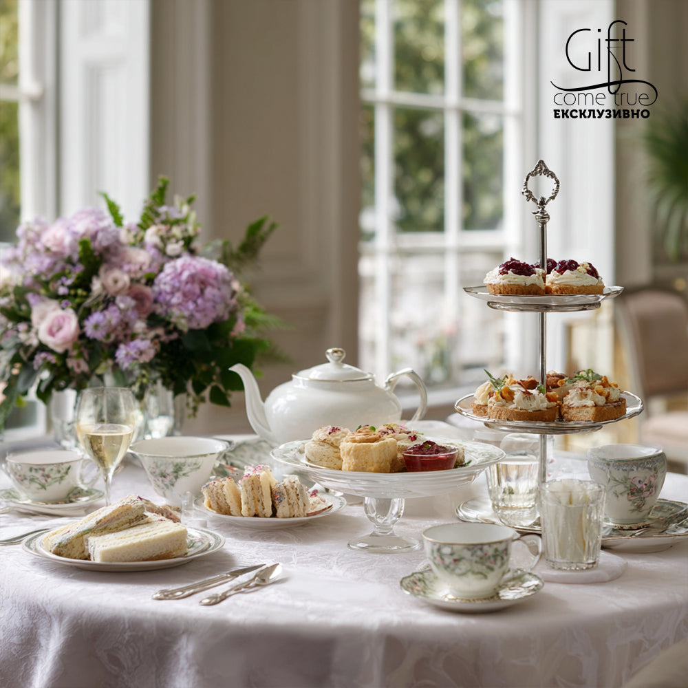 A high tea afternoon ceremony