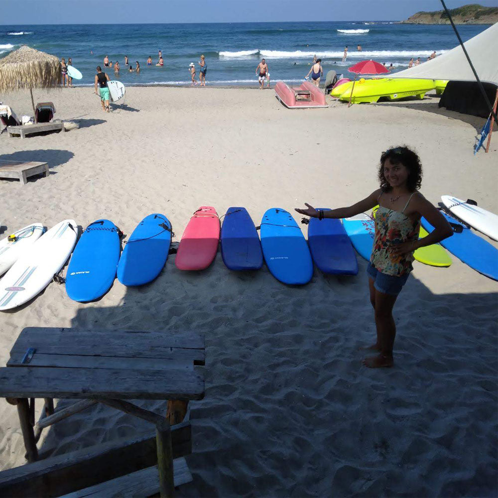 Surfing, kayaking, sailing or paddle board lessons and 2 nights for two by the sea. Camping Nestinarka