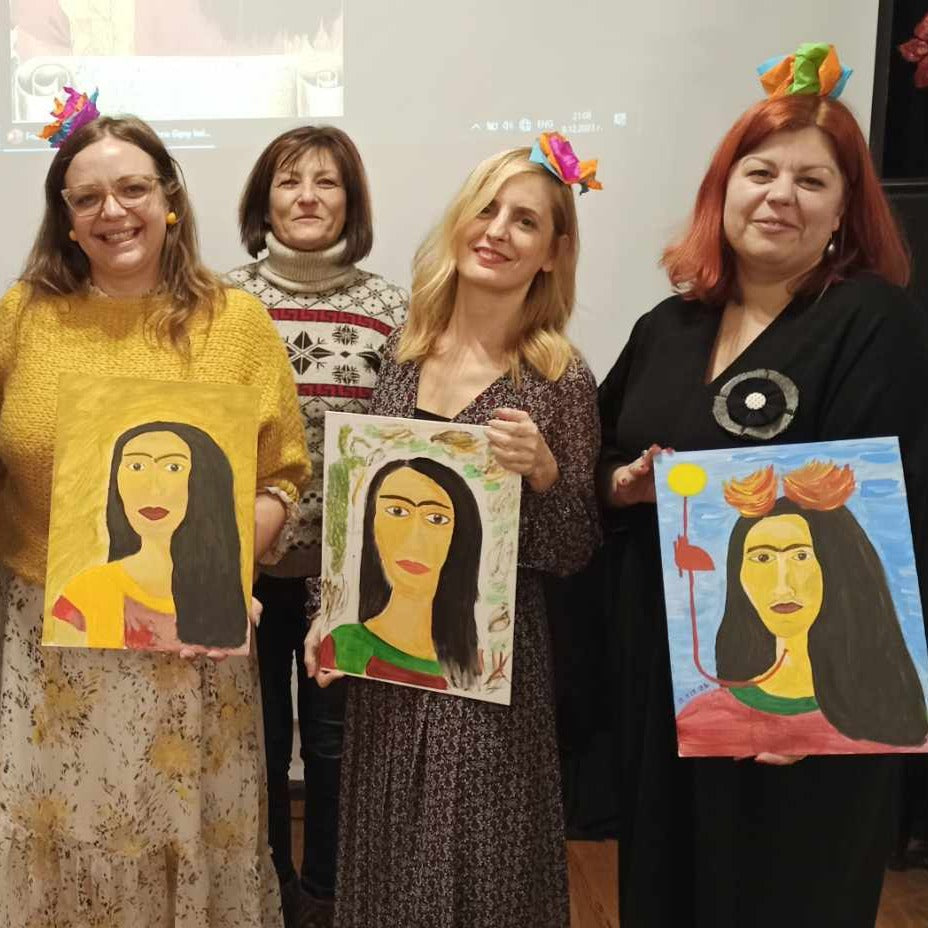 Paint like the greatest. Art class and theatrical performance