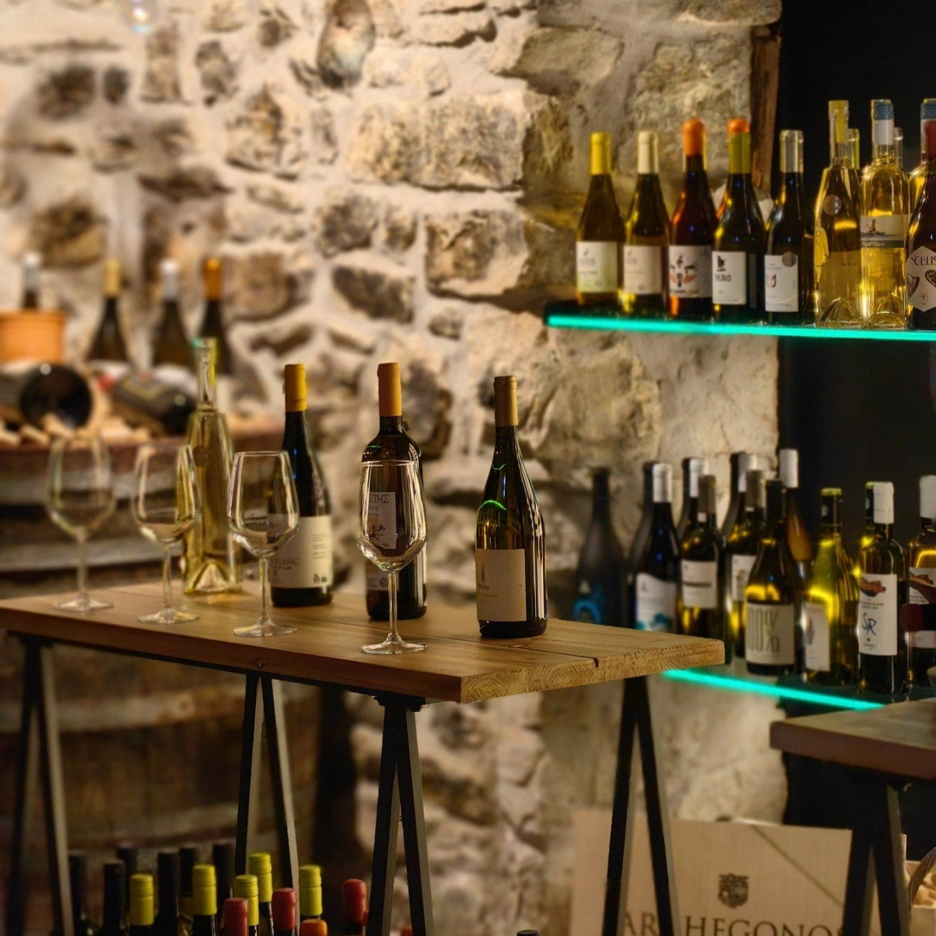 Authentic Greek wine tasting at Agora 1955 cellar in Pelion. Greece