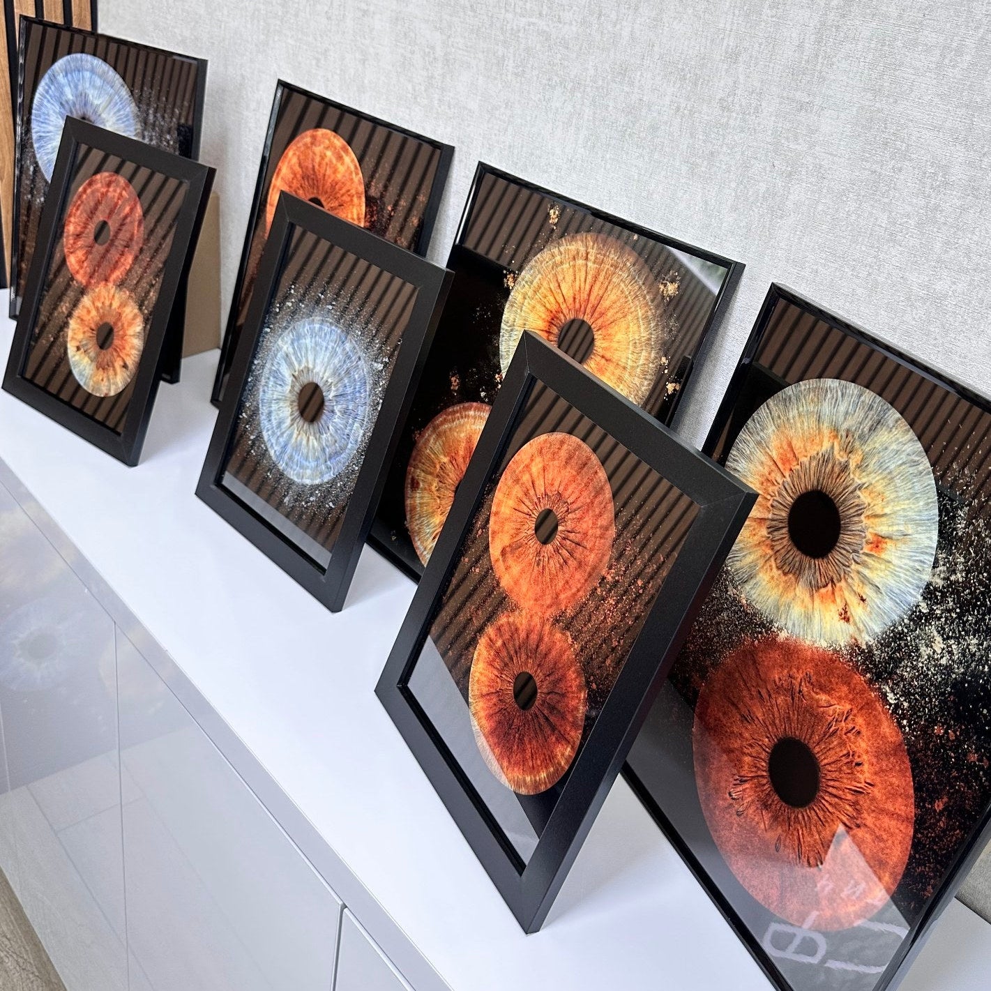 Eyes captured as art. Iris photography Ruse