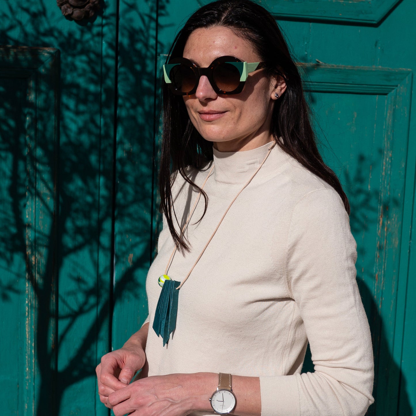 Trendy Leather Necklace