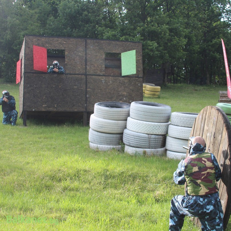 Paintball game for friends or colleagues. Тhe perfect adrenaline gift escape