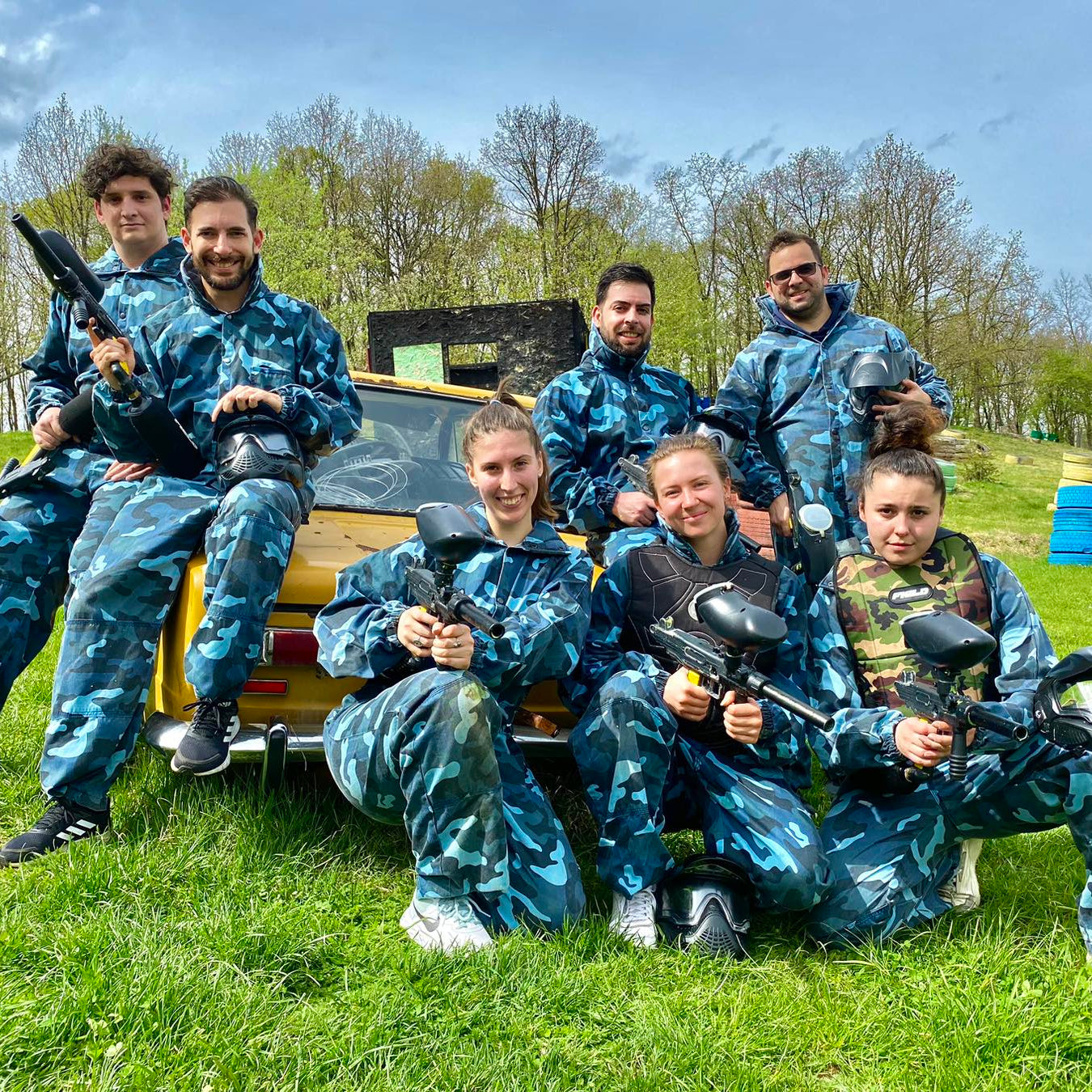 Paintball game for friends or colleagues. Тhe perfect adrenaline gift escape