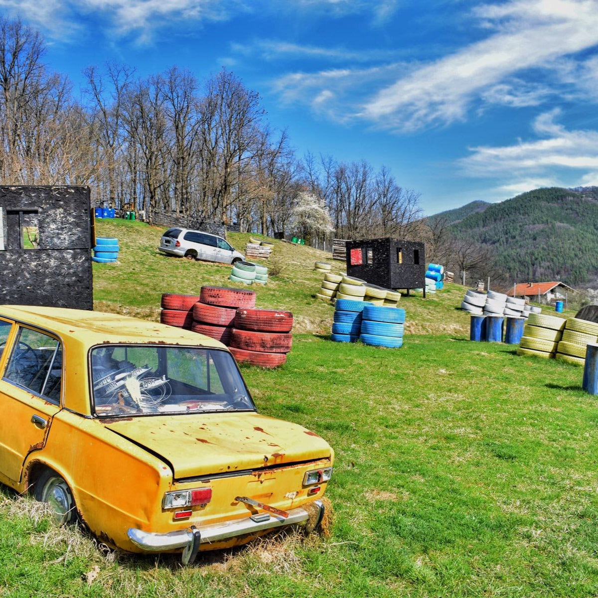 Paintball game for friends or colleagues. Тhe perfect adrenaline gift escape
