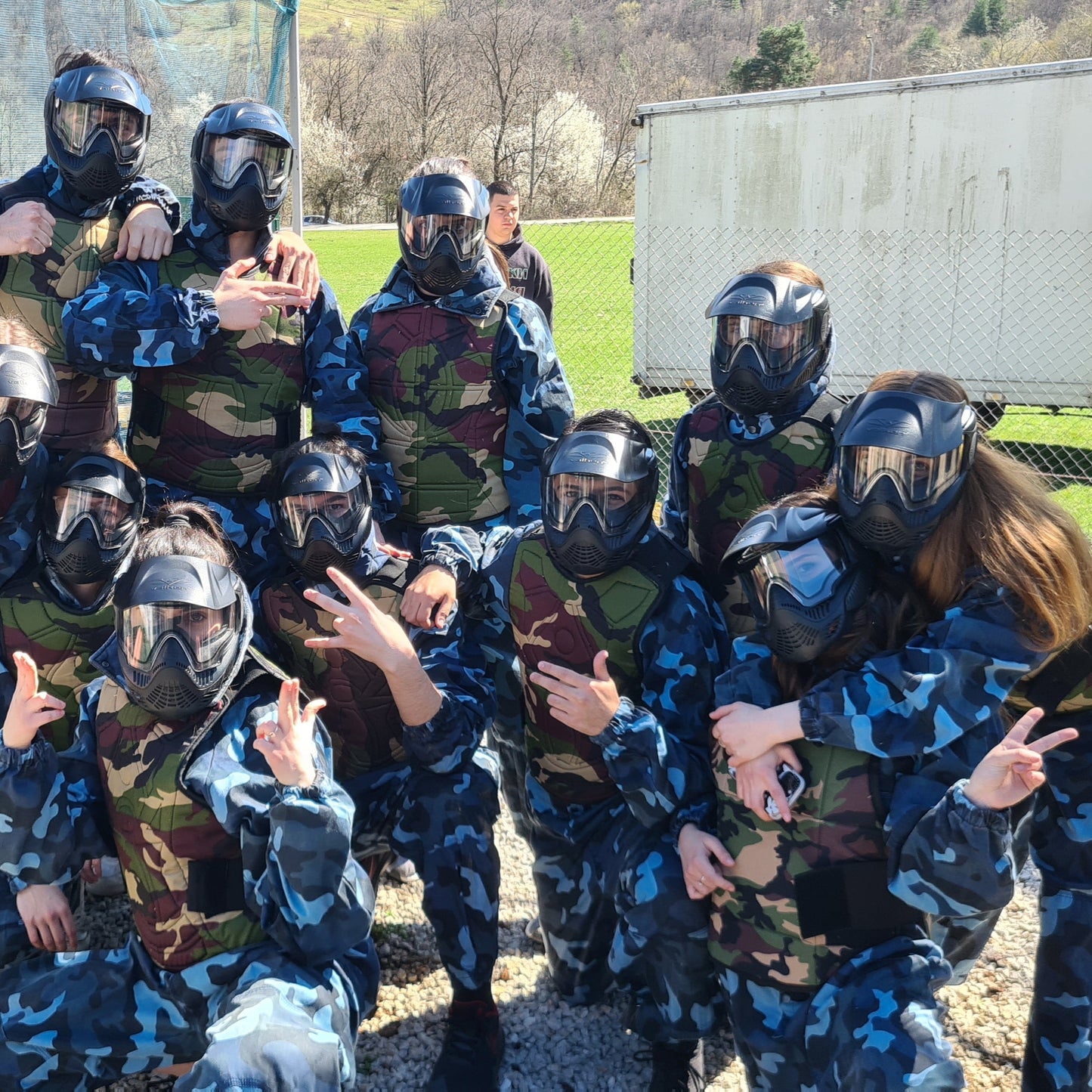 Paintball game for friends or colleagues. Тhe perfect adrenaline gift escape
