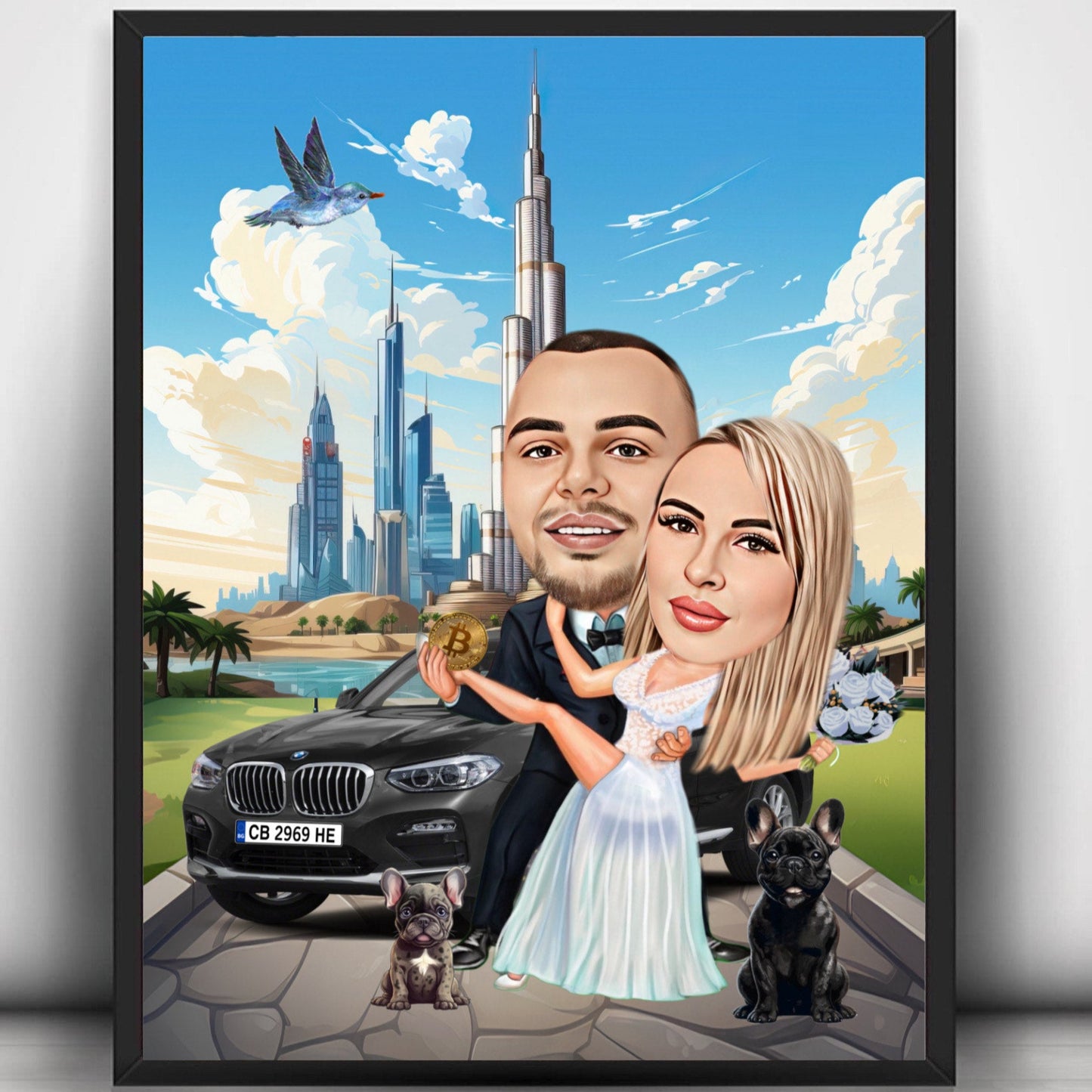 Personalized caricature from a photo