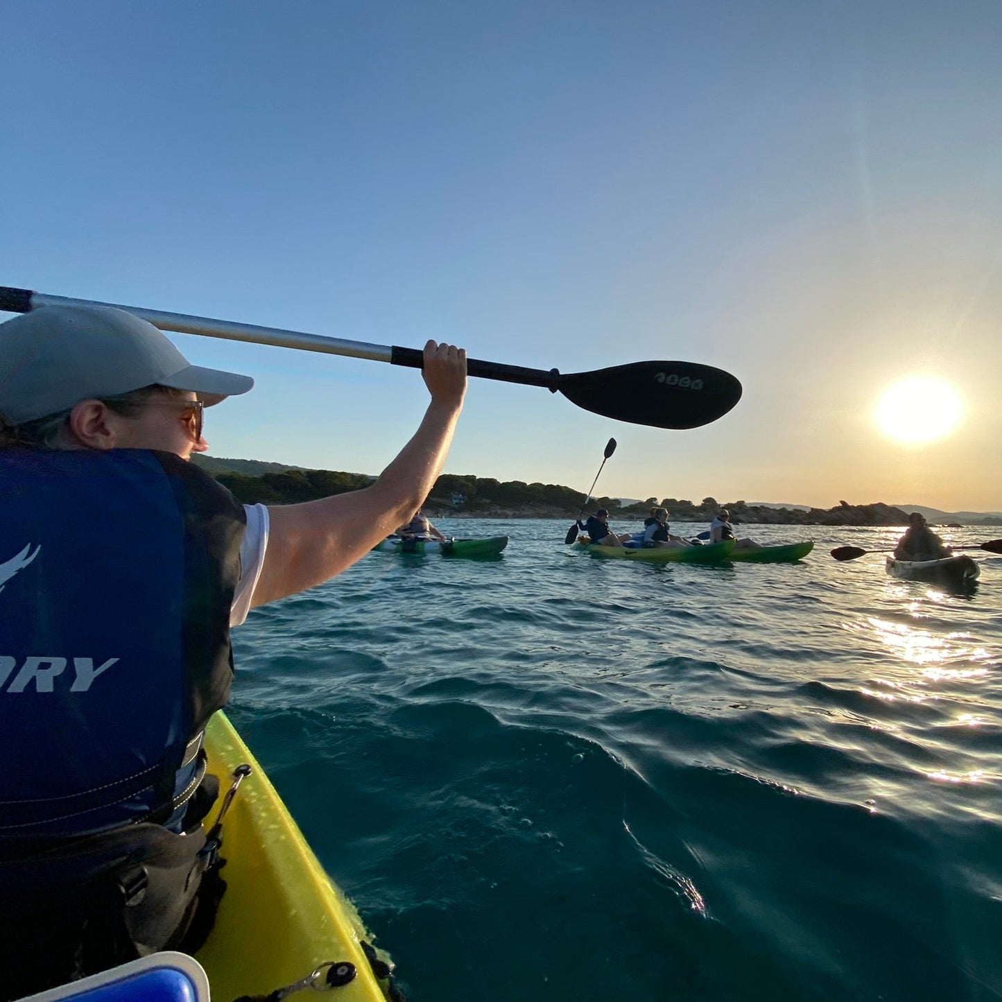 The magic at sunset - sunset kayak tour around the beautiful Vourvourou. Greece