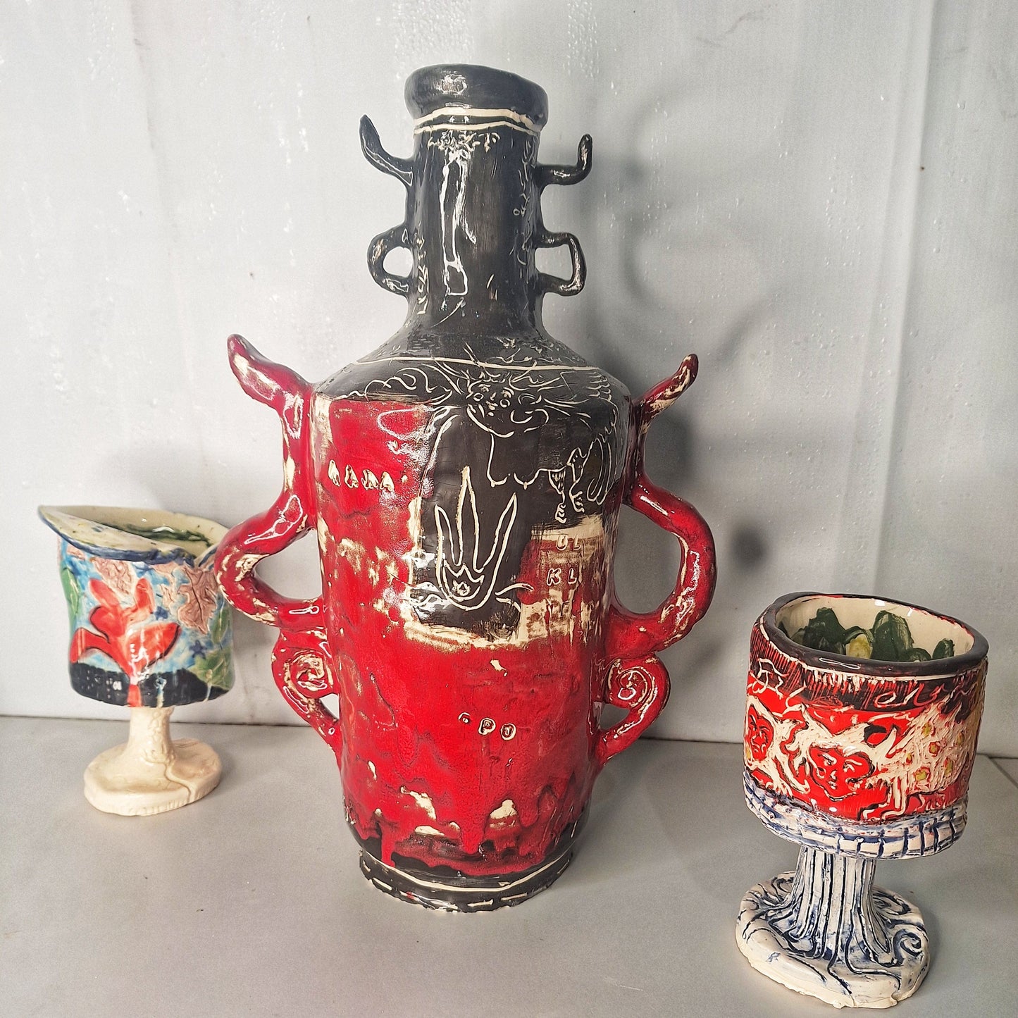 Ceramics and wine. Art workshop for adults
