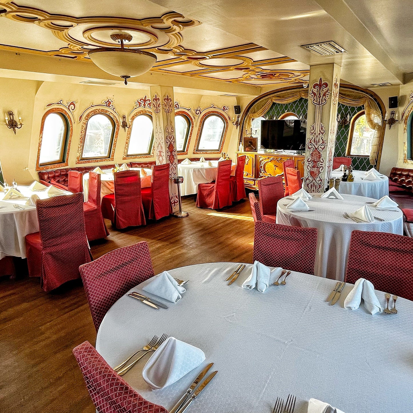 A pirate dinner for two on board the Mr. Baba ship in Varna