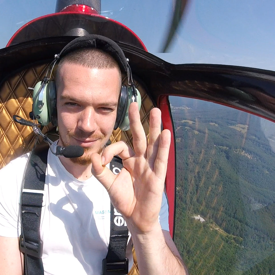 Motivational gyrocopter flight around Ihtiman