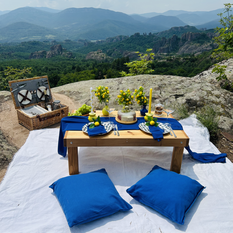 Picnic for two at Belogradchik rocks