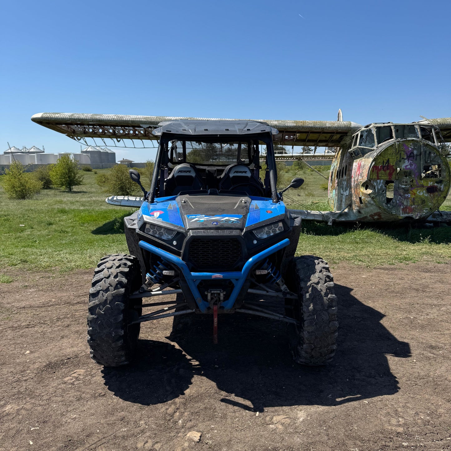 UTV Polaris 1000cc driving for four friends. Varna