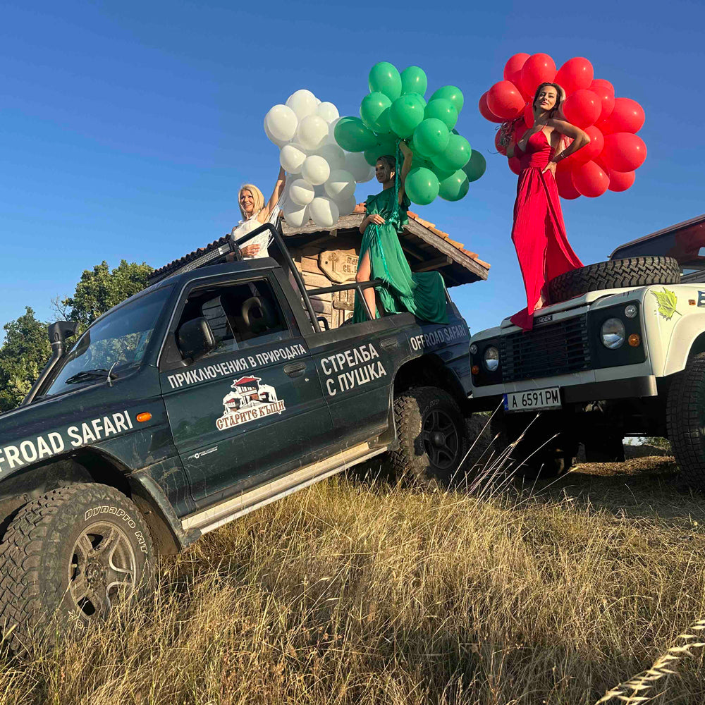 3 in 1 good vibes at the "Old Houses": Jeep safari, shooting training and wine tasting for two. Medovo village