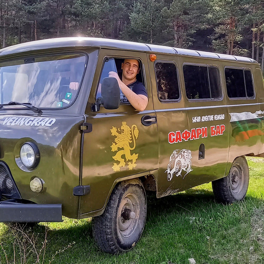 Party in the middle of the Rhodope Mountains with a bar on wheels