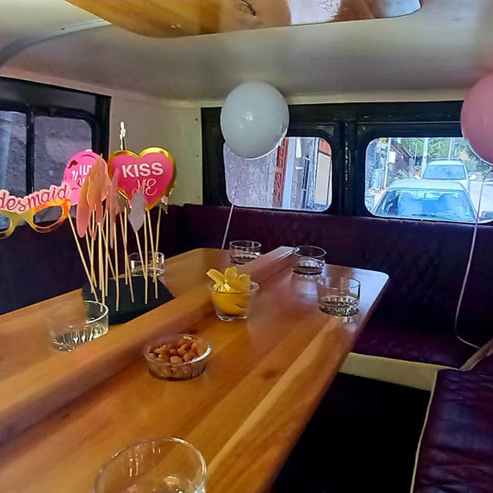 Party in the middle of the Rhodope Mountains with a bar on wheels