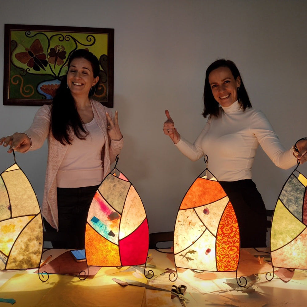 Craft a ray of light. Create a lamp of your own design.