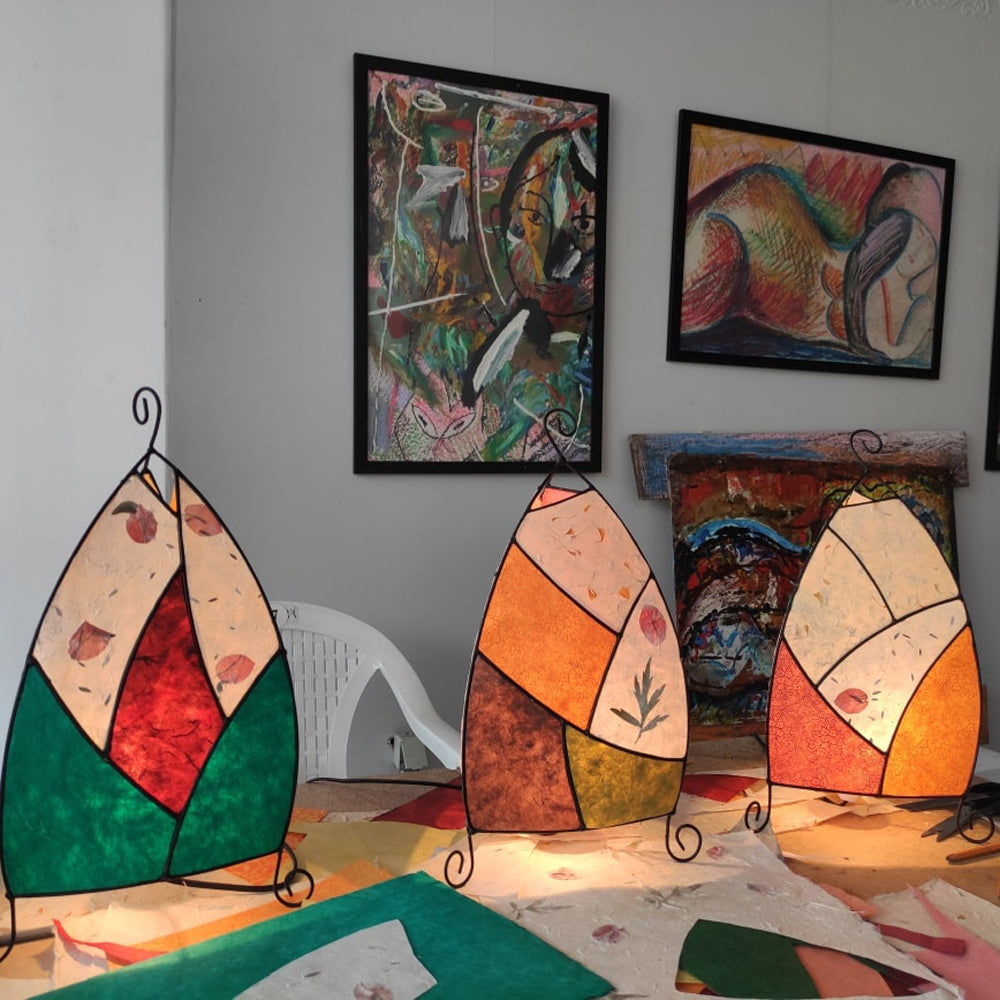 Craft a ray of light. Create a lamp of your own design.