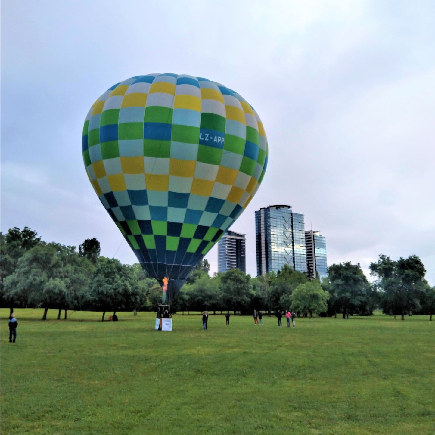 Panoramic balloon rise in the heart of Sofia