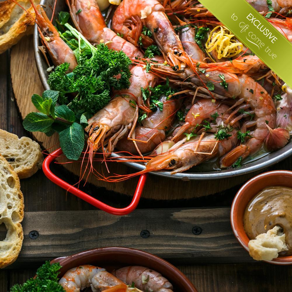 Средиземноморкси скариди в ресторант Медитаранео