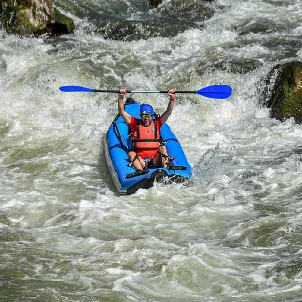 Flip your day. Combine kayaking, canyoning and zipline in Kresna
