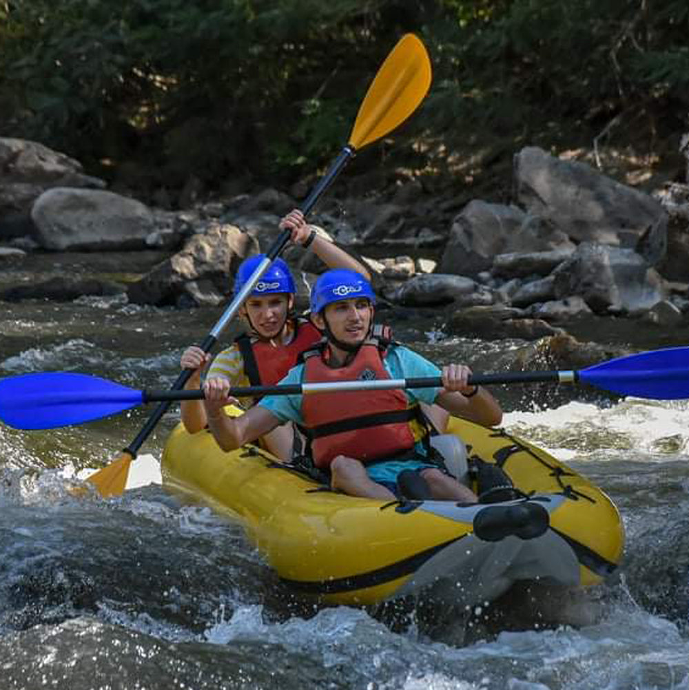 Flip your day. Combine kayaking, canyoning and zipline in Kresna