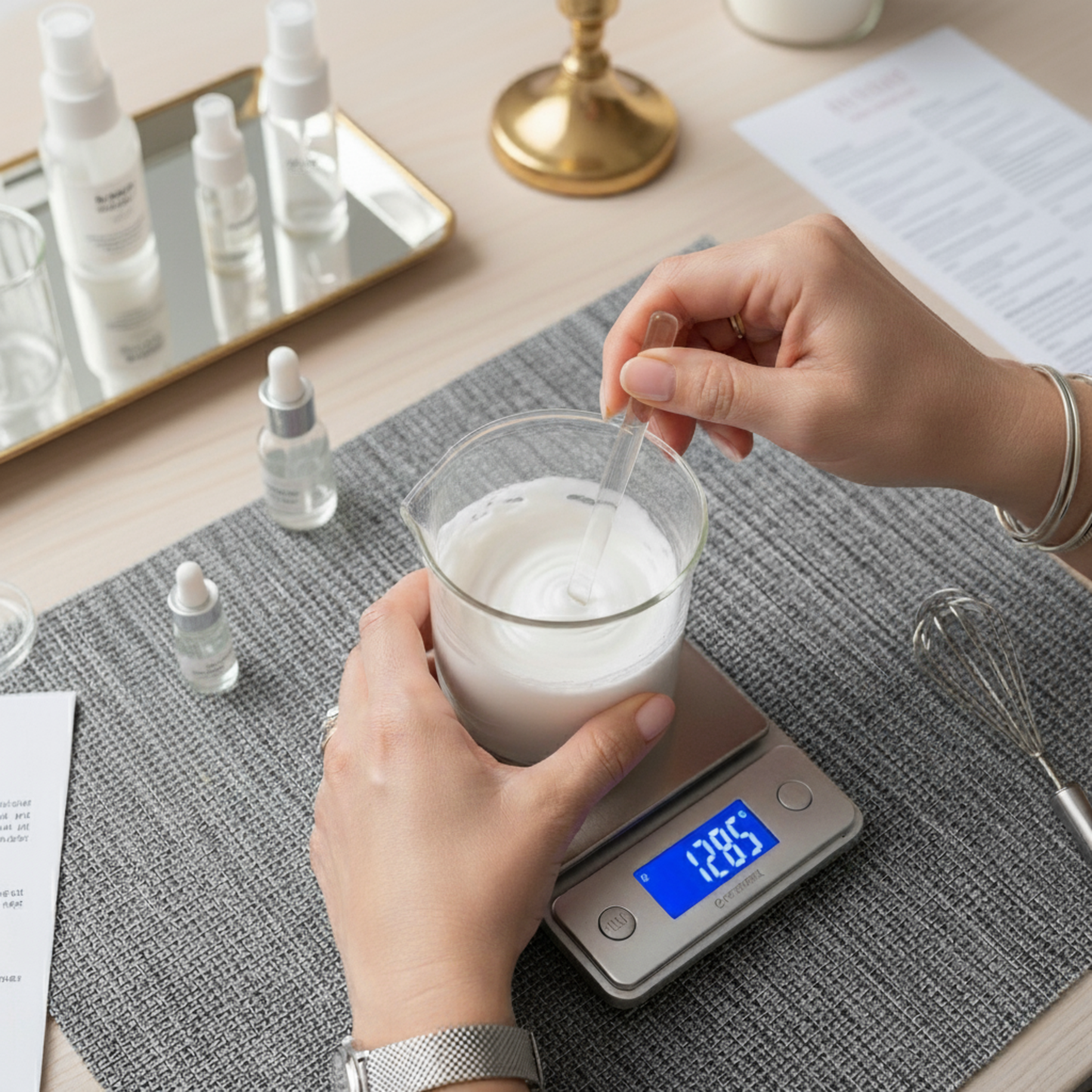 Cosmetic workshop for personal face cream