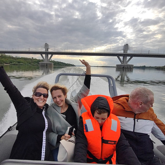 Speedboat trip along the Danube River in the region of Vidin