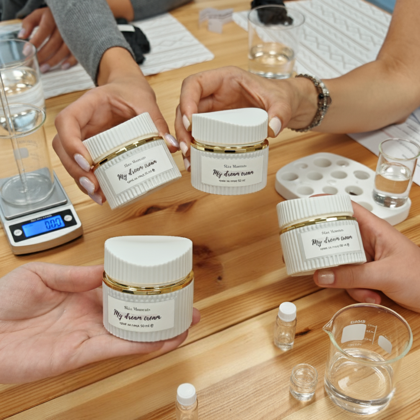 Cosmetic workshop for personal face cream