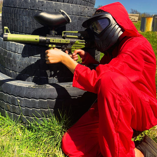 Paintball game for friends and colleagues