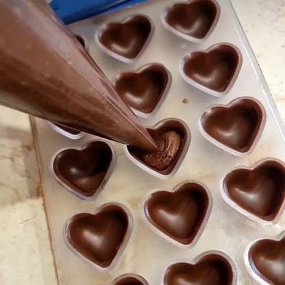 Sampling and exclusive production of chocolates.