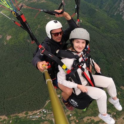 Paraglider flight over Stara planina for two