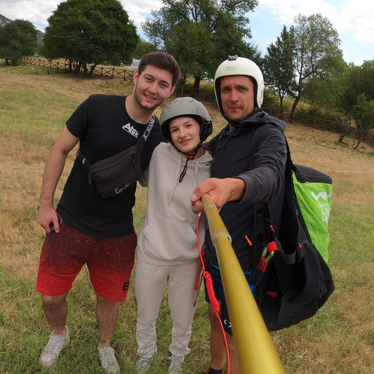 Paraglider flight over Stara planina for two