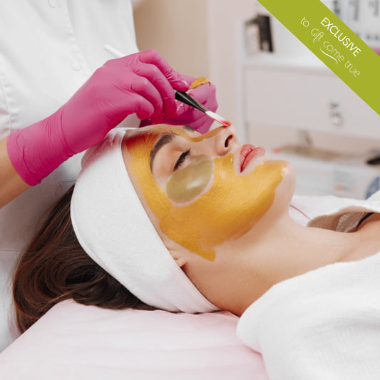 Golden facial therapy