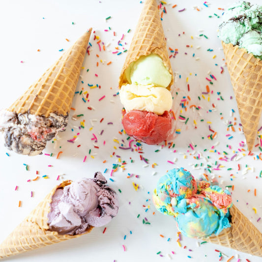 Tasting of 6 types of ice cream at The RITZ Specialty Coffee.